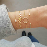 Fashion Metal Bracelet Bangles Combination Set