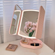 Three Fold LED Makeup Mirror