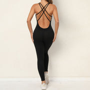 Yoga Jumpsuit With Cross-strap