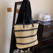 Striped Casual Handbag