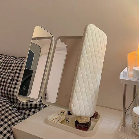 Three Fold LED Makeup Mirror