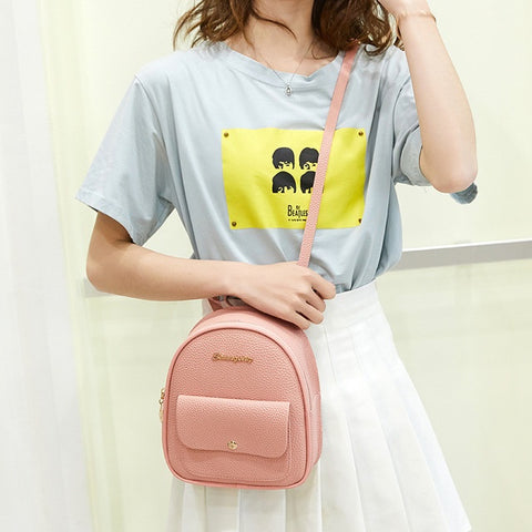 Fashion Women Shoulders Small Backpack