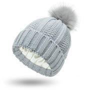 Hats Beanie Hat For Women Faux Fur Pom Pom