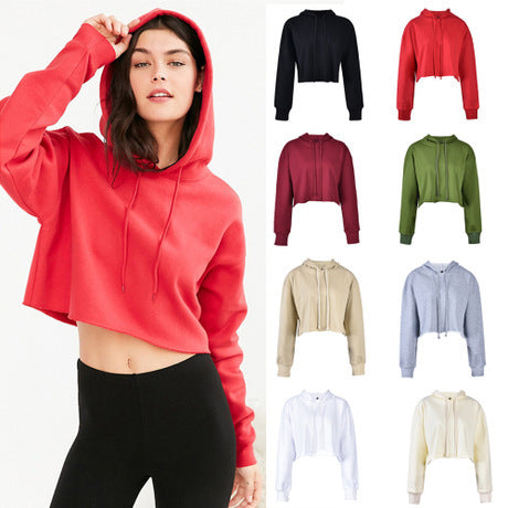 Multicolor sweater with cropped edges