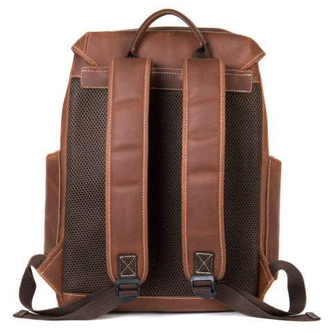 Leather Retro Backpack Outdoor