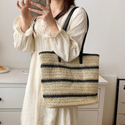 Striped Casual Handbag