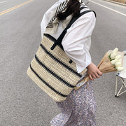 Striped Casual Handbag