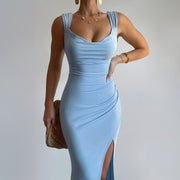 Slim Sleeveless Slit Dress