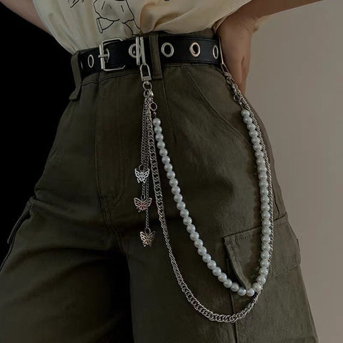 Women's Trousers Chain Decorative Belt