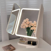 Three Fold LED Makeup Mirror