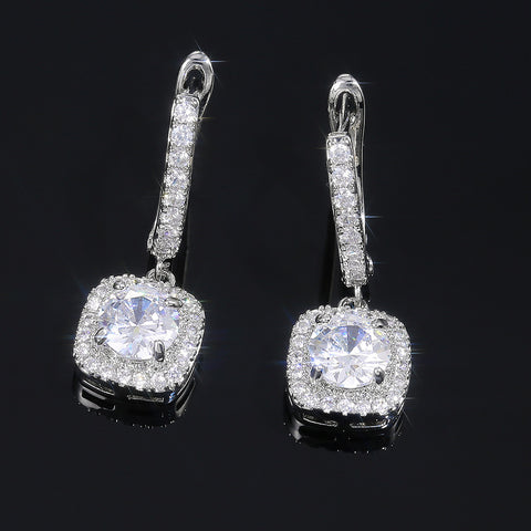 Fashion Heart-shaped Full Diamond Earrings and studs