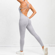 Yoga Jumpsuit With Cross-strap